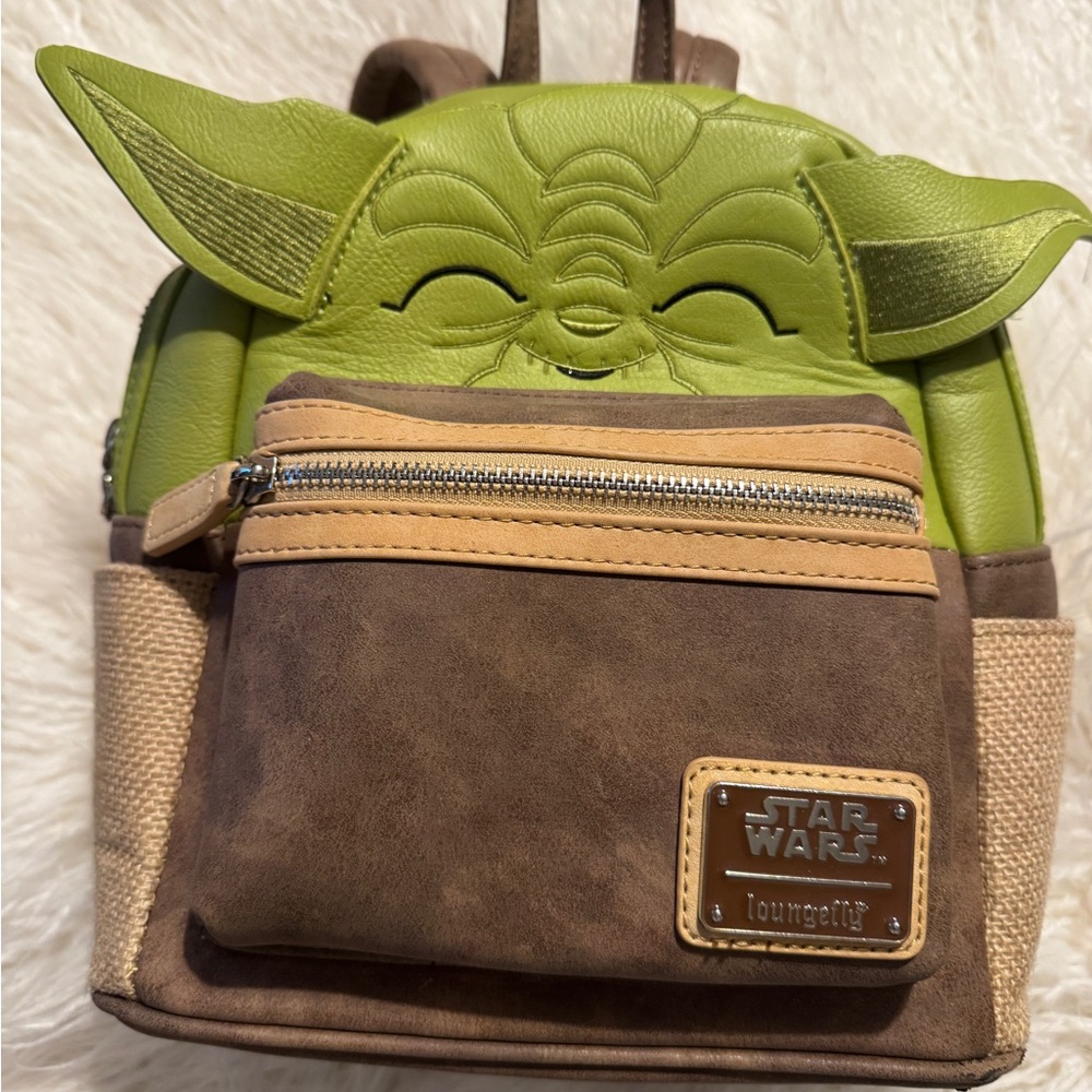 Disney Parks Loungefly Star Wars Yoda Mini Backpack